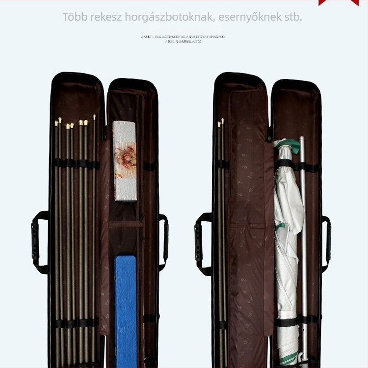 Carpenter Mountain ABS vízálló merev hátizsákos horgászbot tok, 130 cm, nagy kapacitás