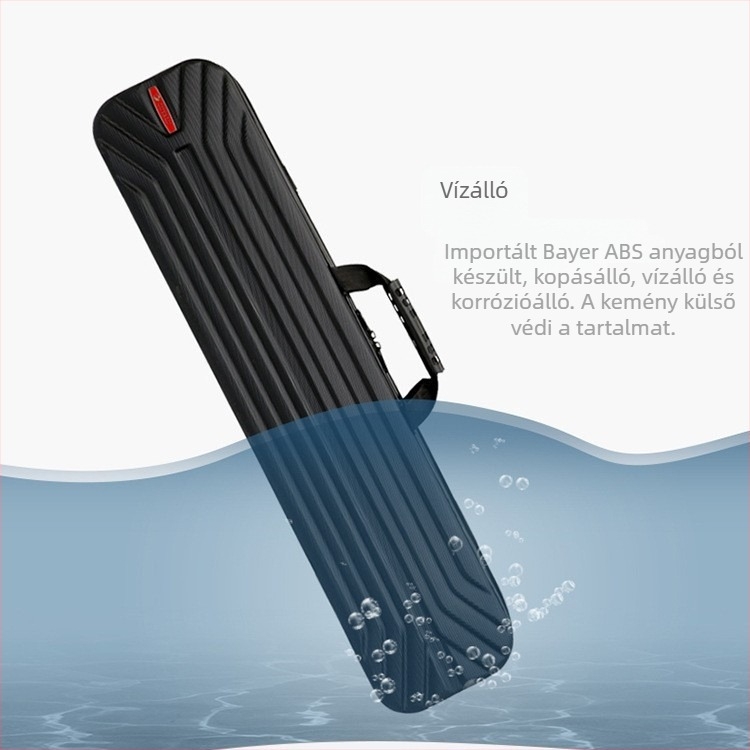 Carpenter Mountain ABS vízálló merev hátizsákos horgászbot tok, 130 cm, nagy kapacitás