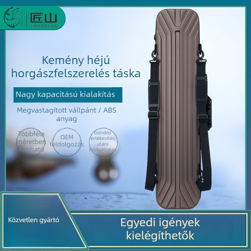 Carpenter Mountain ABS vízálló merev hátizsákos horgászbot tok, 130 cm, nagy kapacitás