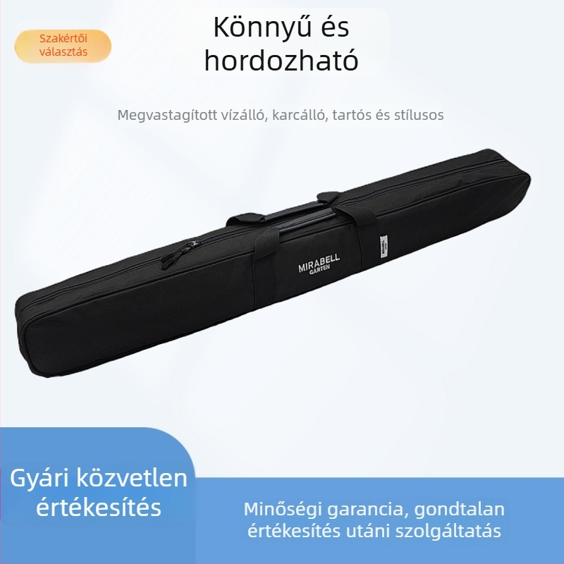 Oxford vászonból készült horgásztáska, kopásálló, könnyű és hordozható, vastagított vízálló horgászbot-táska