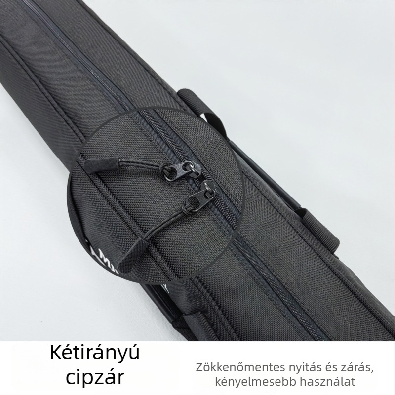 Oxford vászonból készült horgásztáska, kopásálló, könnyű és hordozható, vastagított vízálló horgászbot-táska