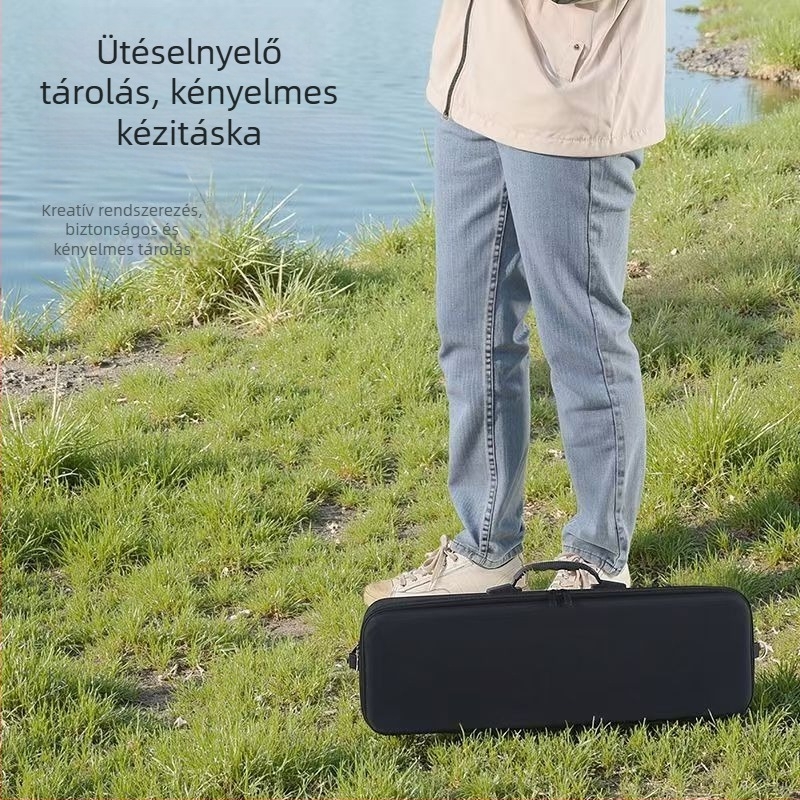 ütésálló, keményhéjú horgász felszerelés táska, hely a horgászbotnak és orsónak, vízálló, hordozható utazótáska