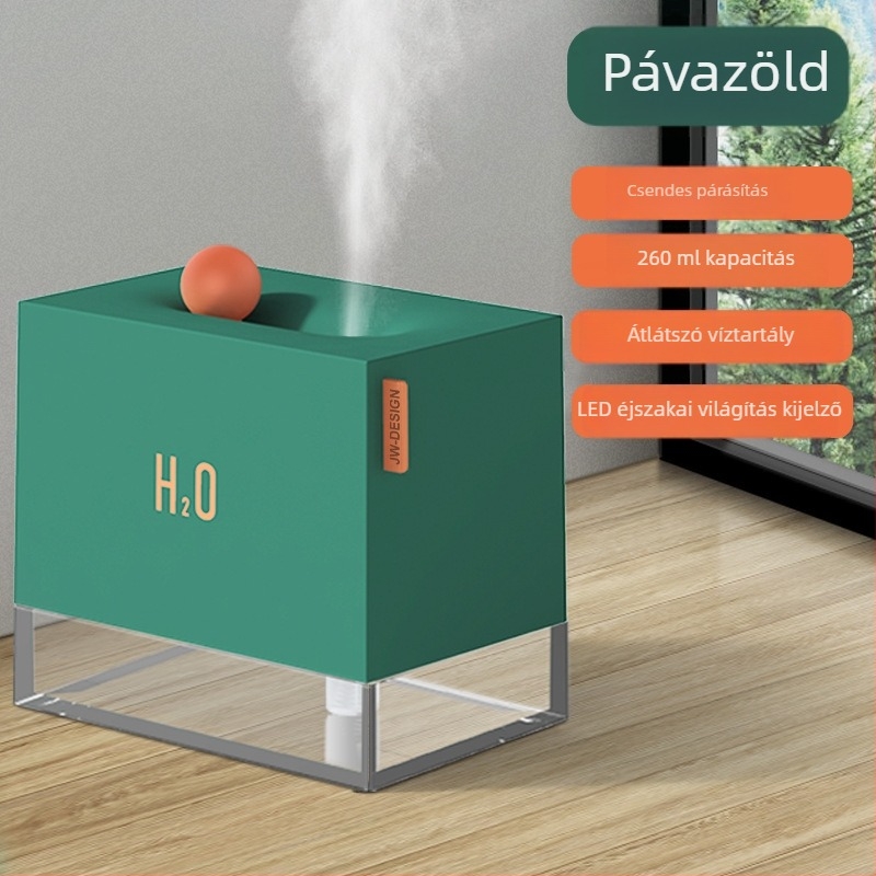 Ben Qin Box asztali aromaterápiás párásító permetezővel, színes éjszakai fénnyel, kompakt és csendes