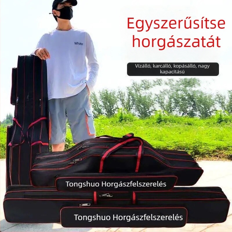 Tung Shuo vízálló horgászbot táska, 70 cm–1.3 m, többszörös rétegű felszerelés-táska