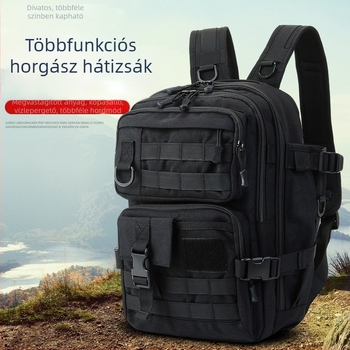 Új multifunkcionális hátizsák nagy kapacitással laptophoz, üzleti és szabadidős használatra, integrált horgászbot tárolórekesszel