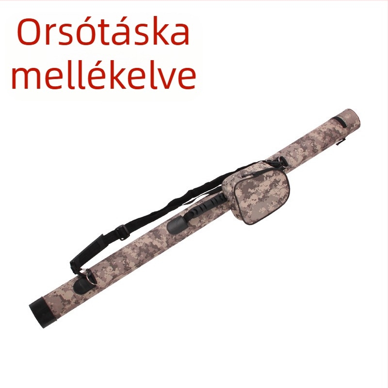 1.2-1.3 m hosszú horgászbot-cső kerékkel és vállpánttal, vízálló