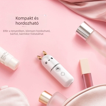 Kompakt kézi arc-hidratáló permetező, nano-mentes köd, USB tápegységgel, mini permetező