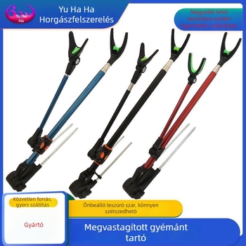 Rozsdamentes acélból készült kettős funkciójú bottartó állvány, levehető alappal és földcsappal
