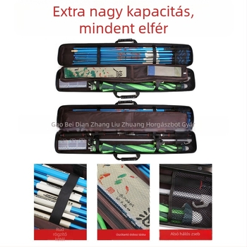 ABS-ből készült vízálló horgász táska, multifunkcionális bottáska, kézi vagy vállon hordható