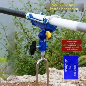 Önzáró horgászbot-tartó talajba szúrható, rozsdamentes acélból