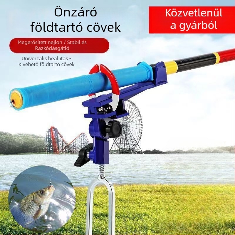 Önzáró horgászbot-tartó talajba szúrható, rozsdamentes acélból