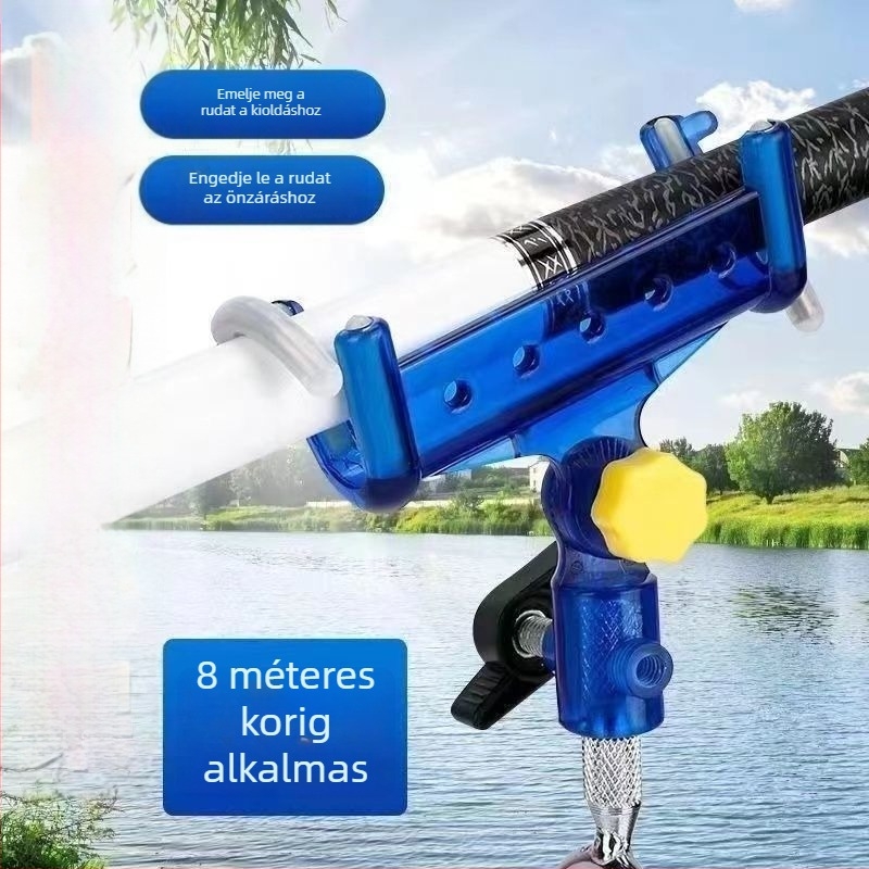 Önzáró horgászbot-tartó talajba szúrható, rozsdamentes acélból