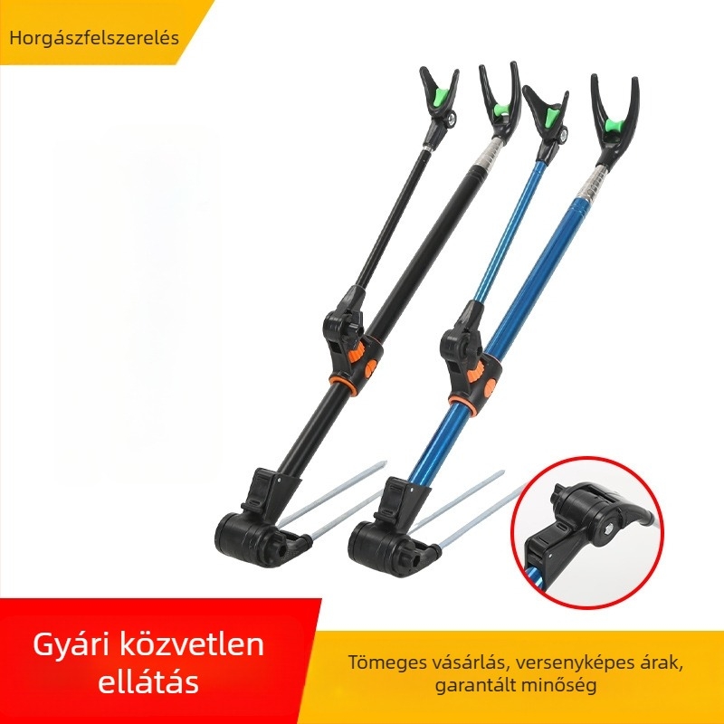 Rozsdamentes acél talajon rögzíthető horgászbot tartó torony-stílusú
