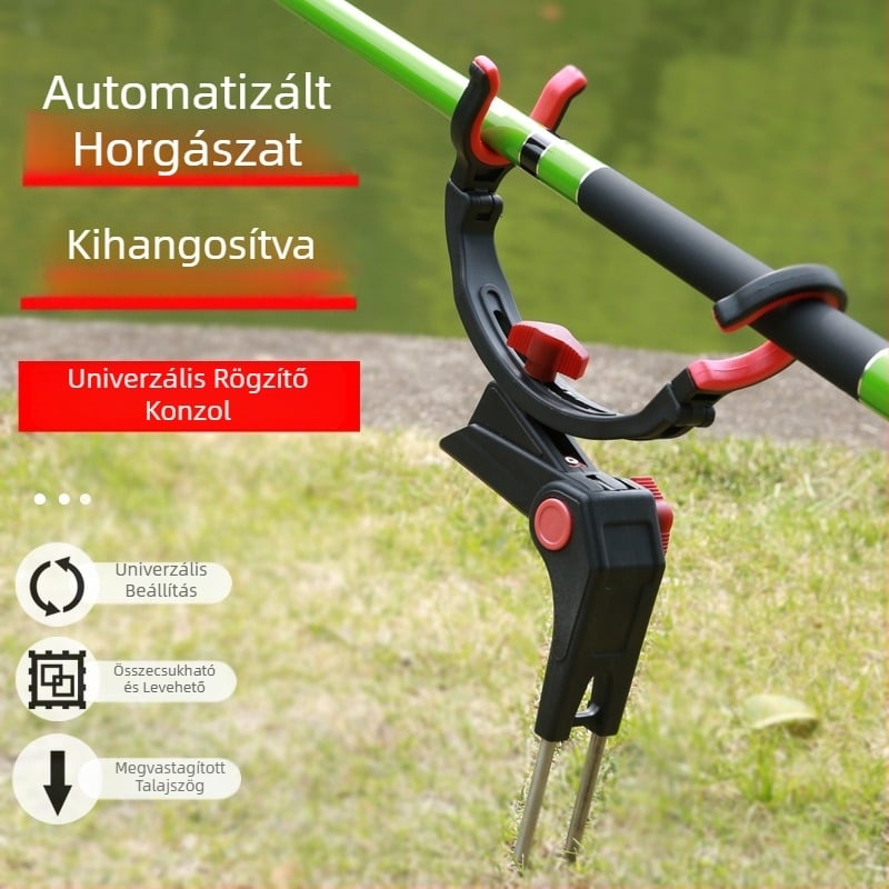 Univerzális horgászbot tartó többirányú forgatással, talajcsatlakozóval, alumínium