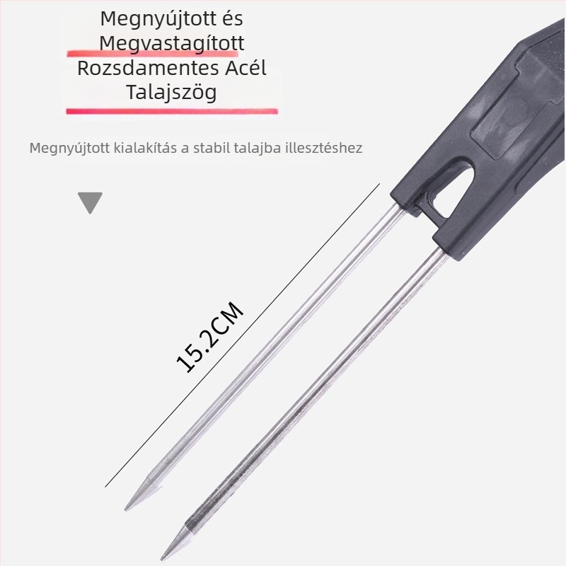 Univerzális horgászbot tartó többirányú forgatással, talajcsatlakozóval, alumínium