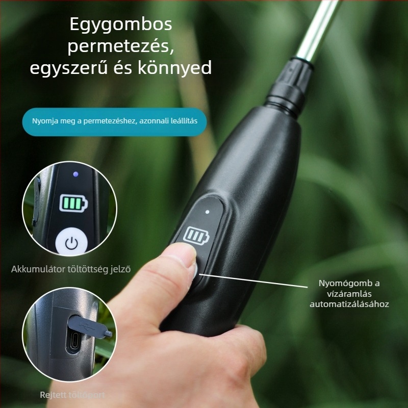 5L elektromos öntöző kanna – újratölthető permetező, kerthez és otthoni használatra, fertőtlenítésre és tisztításra