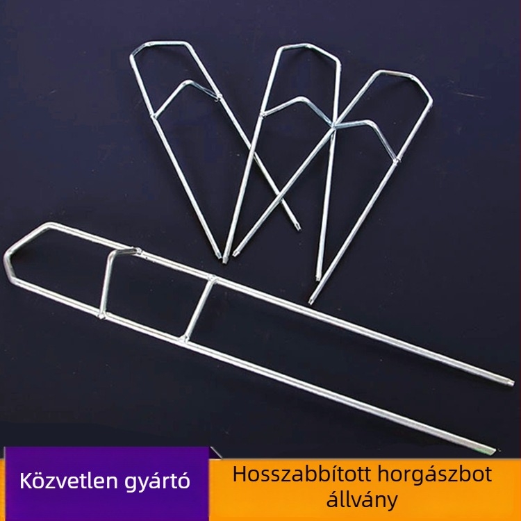 Rozsdamentes acél talpas horgászbot-tartó – masszív, hosszított kialakítás tengeri horgászathoz