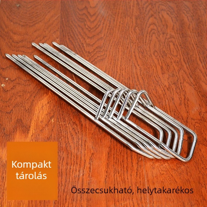 Rozsdamentes acélból készült hosszított és vastag tengeri bot tartó, 6 mm-es botokhoz, villa alakú tartó