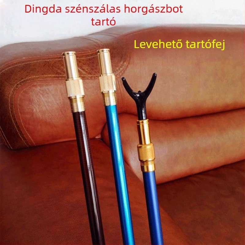 Dingda Szénszálas horgászbot-tartó hátsó akasztóval