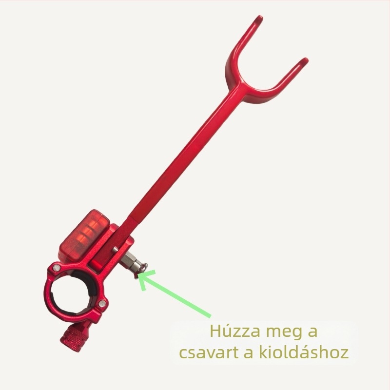 Horgászbot záró készülék, nagy bot-tartó, anti húzás és anti leválasztás tartó, hátsó rögzítésű riasztózár