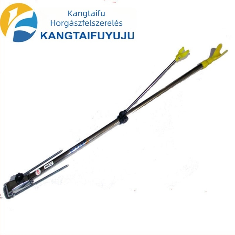 Rozsdamentes acélból készült négyszögletes kihúzható tartó horgászbotokhoz