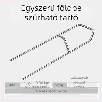 Fém horgászbot tartó, földre szerelhető