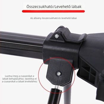 Négylábas, többfejű horgászbot-tartó alumínium ötvözetből, európai stílusú gyors összecsukás, hosszú dobásokhoz