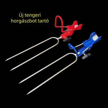 Kétfunkciós horgászbot-tartó állítható pozícióval