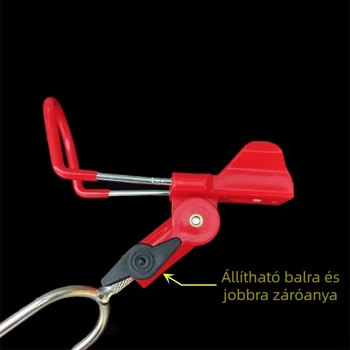 Kétfunkciós horgászbot-tartó állítható pozícióval