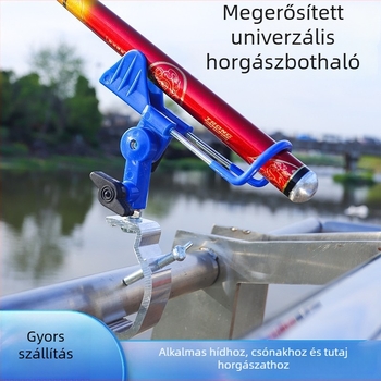 Hajóhoz való horgászbot tartó – sínre szerelve