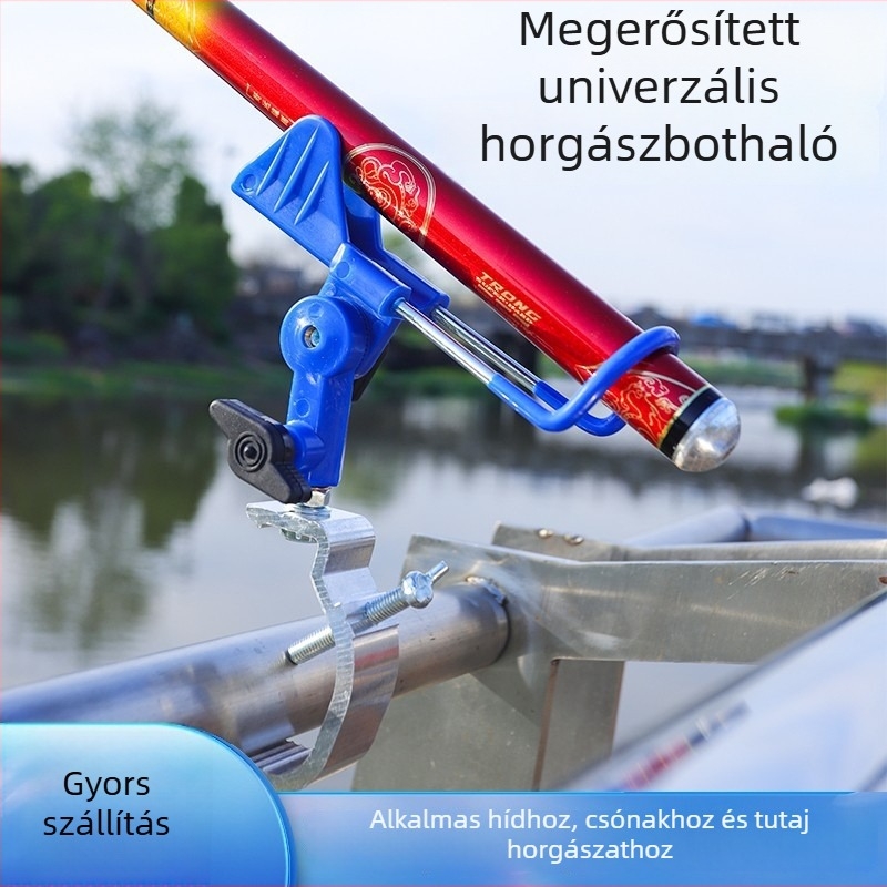 Hajóhoz való horgászbot tartó – sínre szerelve