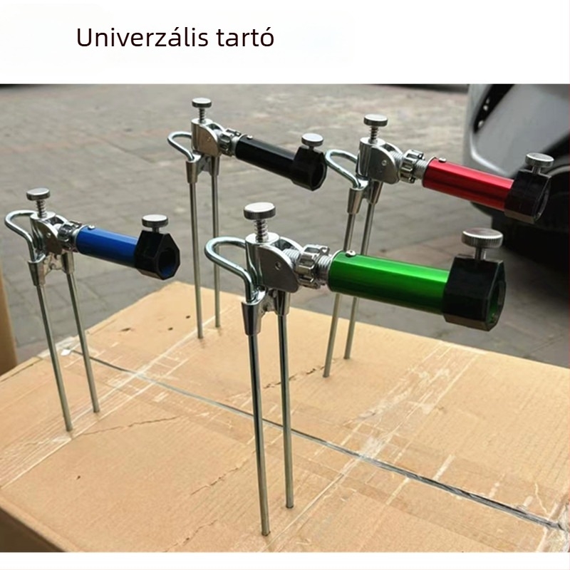 Univerzális állítható rozsdamentes acél talajba szúrható horgászbot-tartó