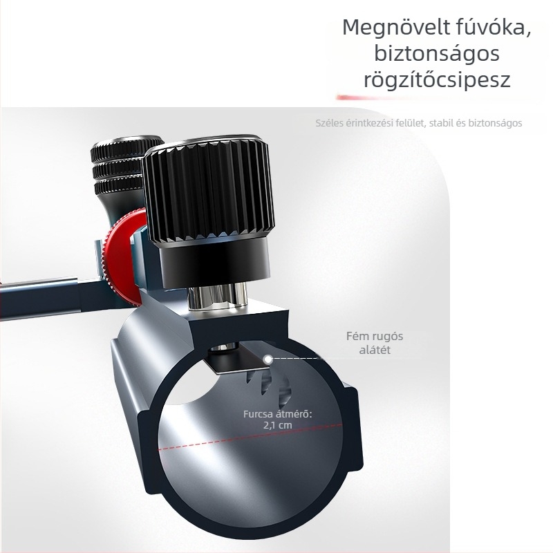 Micano dupla bottartó horgászdobozhoz, alumíniumötvözet, multifunkcionális bottartó, 1–2 bot számára