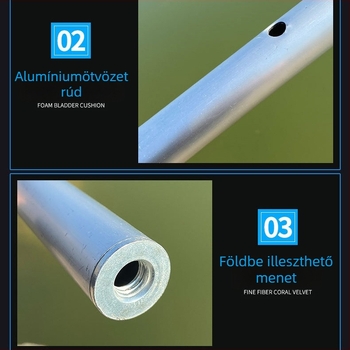 1,8–2,4 m hosszú horgász esernyő cseredarabok, alumínium ötvözetből