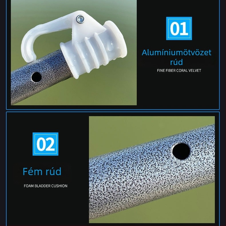 1,8–2,4 m hosszú horgász esernyő cseredarabok, alumínium ötvözetből