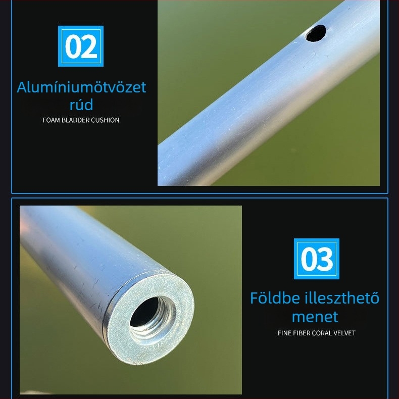 1,8–2,4 m hosszú horgász esernyő cseredarabok, alumínium ötvözetből