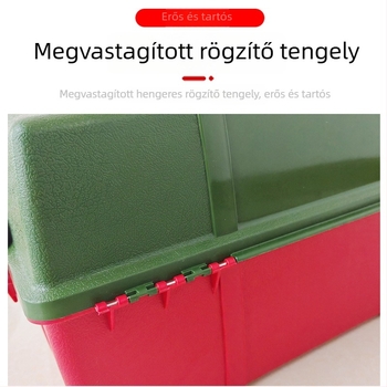 Többfunkciós csalihorgász doboz ülőhellyel, horgászbot-tartóval, kis kiegészítő tárolóval, tengeri horgászatra tervezett megerősített doboz