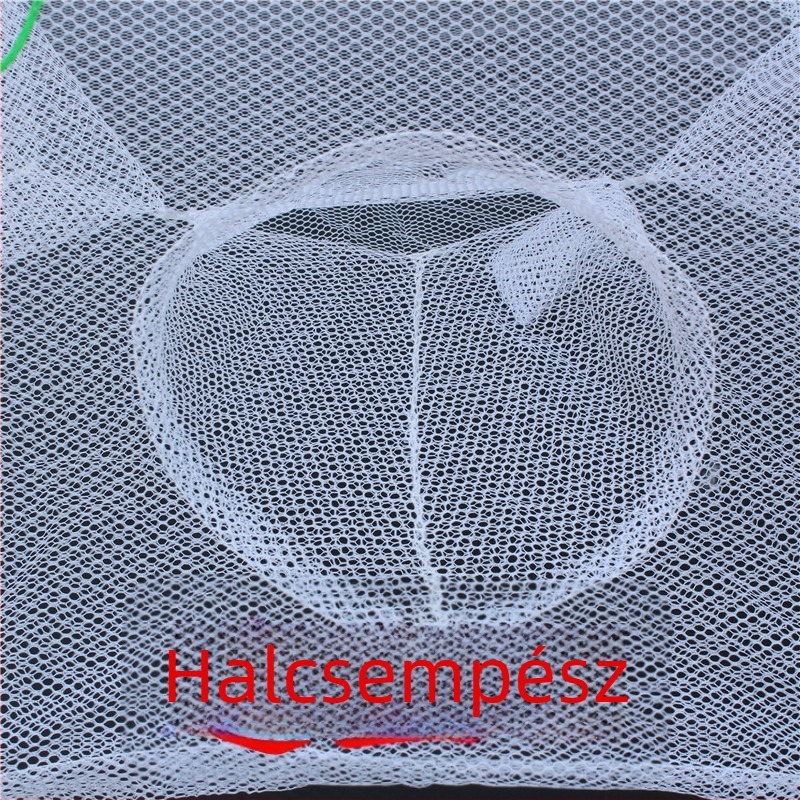 Garnéla ketrec ernyő alakú hálóval, összecsukható horgász háló