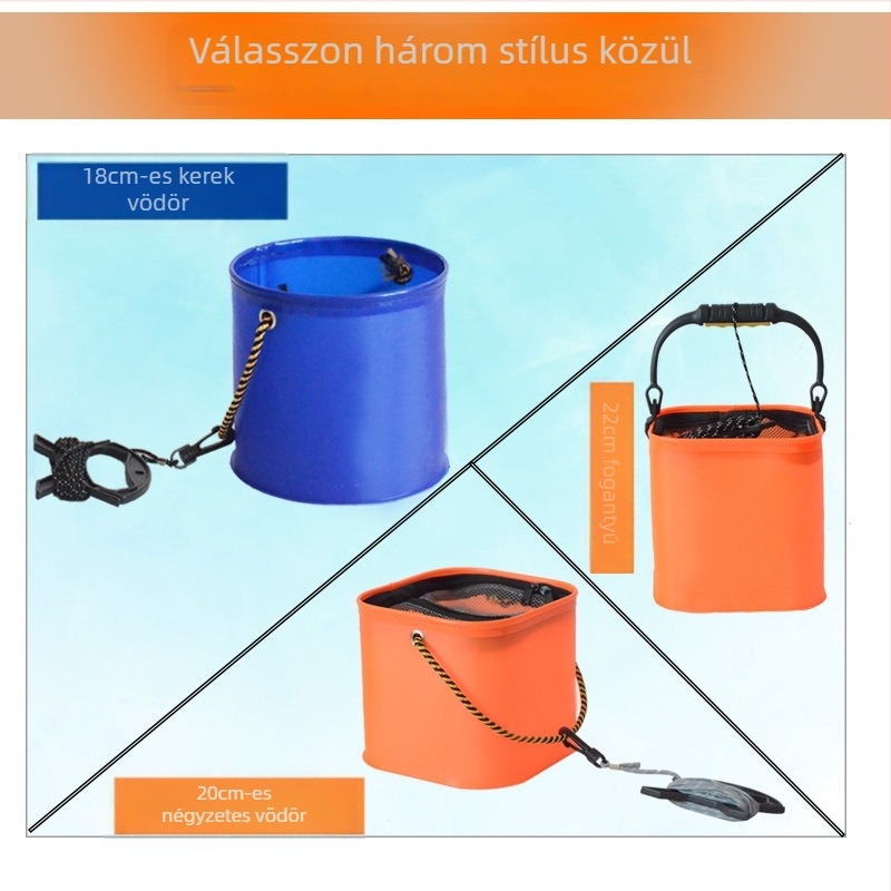 Összecsukható EVA halászkanna élő halak számára