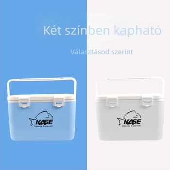 KASE ABS élőcsali és garnéla doboz oxigén inkubátorral, horgász doboz, 12–20 L, fehér