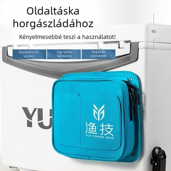 Többfunkciós oldaltáska horgászdobozhoz, univerzálisan megerősített vállpánt és horgászfelszerelési kiegészítők