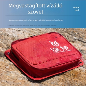 Többfunkciós oldaltáska horgászdobozhoz, univerzálisan megerősített vállpánt és horgászfelszerelési kiegészítők