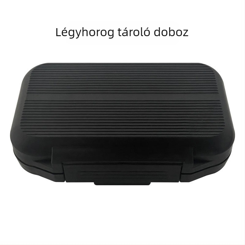 Vízálló műlégy horog tároló doboz, műanyag, kétoldalas, hordozható horgász doboz