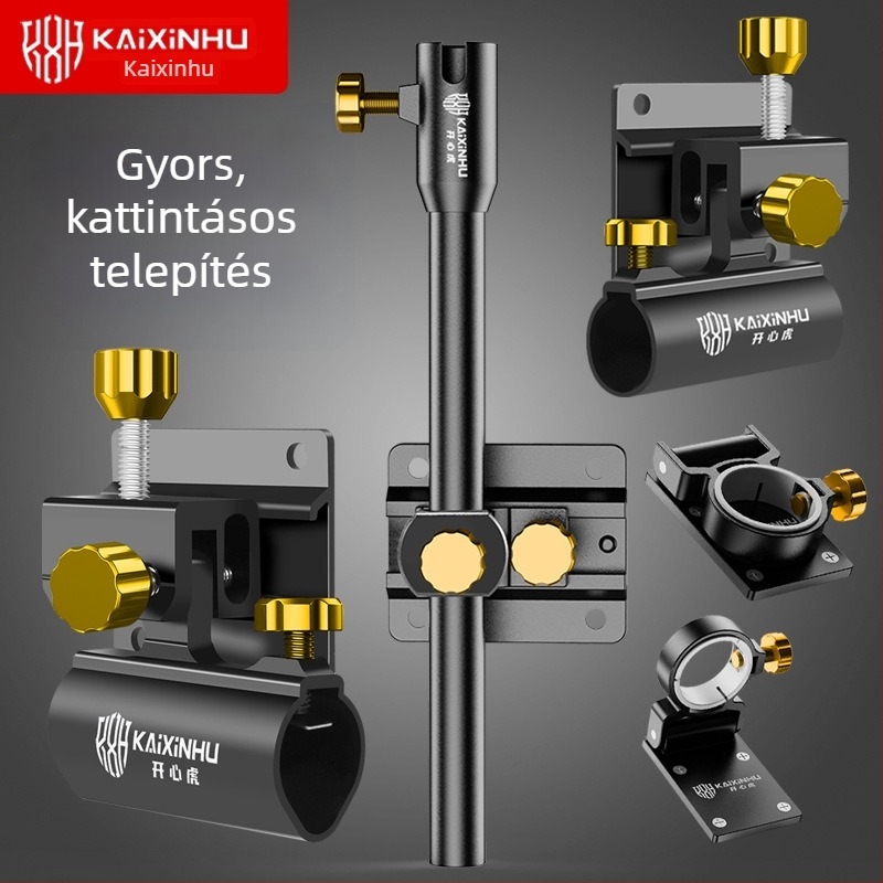 Universális háromrészes készlet magnézium- és alumínium ötvözetből horgászdoboz kiegészítőkhöz, élvédő burkolattal, forgó turret tartóval és halvédő tartóval