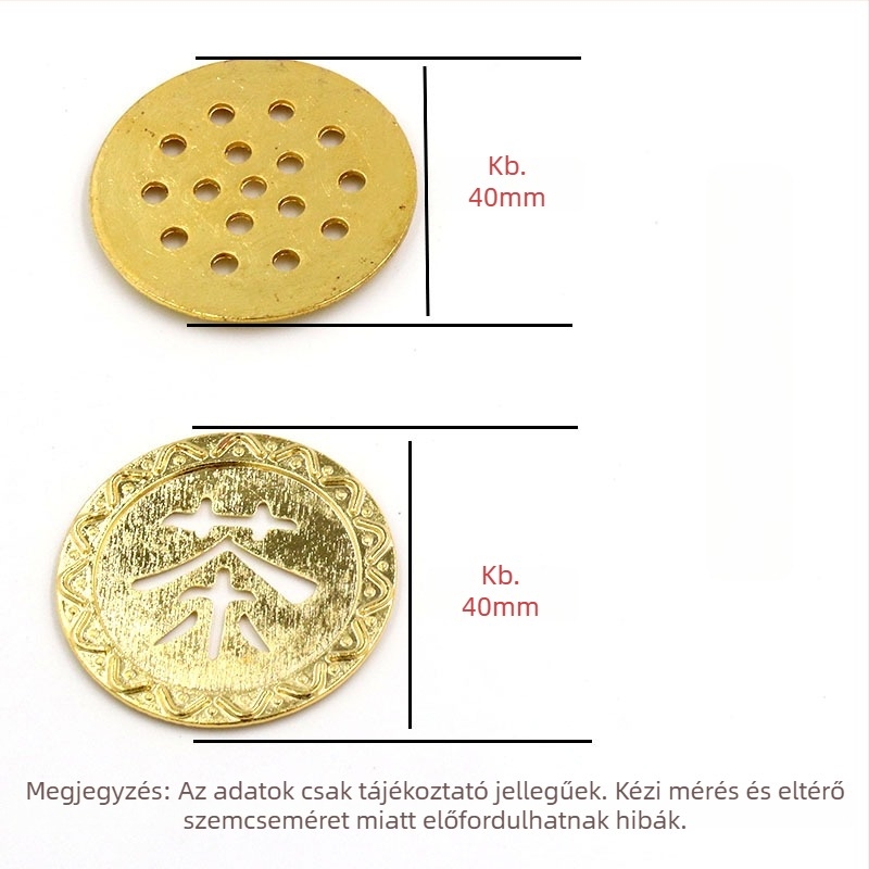 Réz teás tálca lefolyócsöve szűrővel