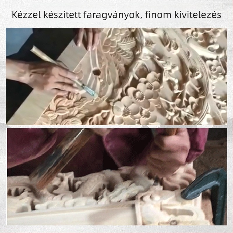 Dongyang kínai stílusú antik mennyezeti és ajtófej dekoráció kézzel faragott konzolokkal kert-templomhoz