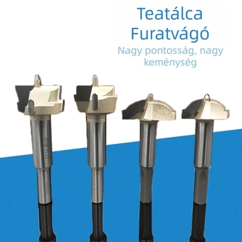 Fafaragáshoz és faragáshoz használható lyuknyitó fúró – elektromos fúrókiegészítő teásasztalhoz és teás tálhoz
