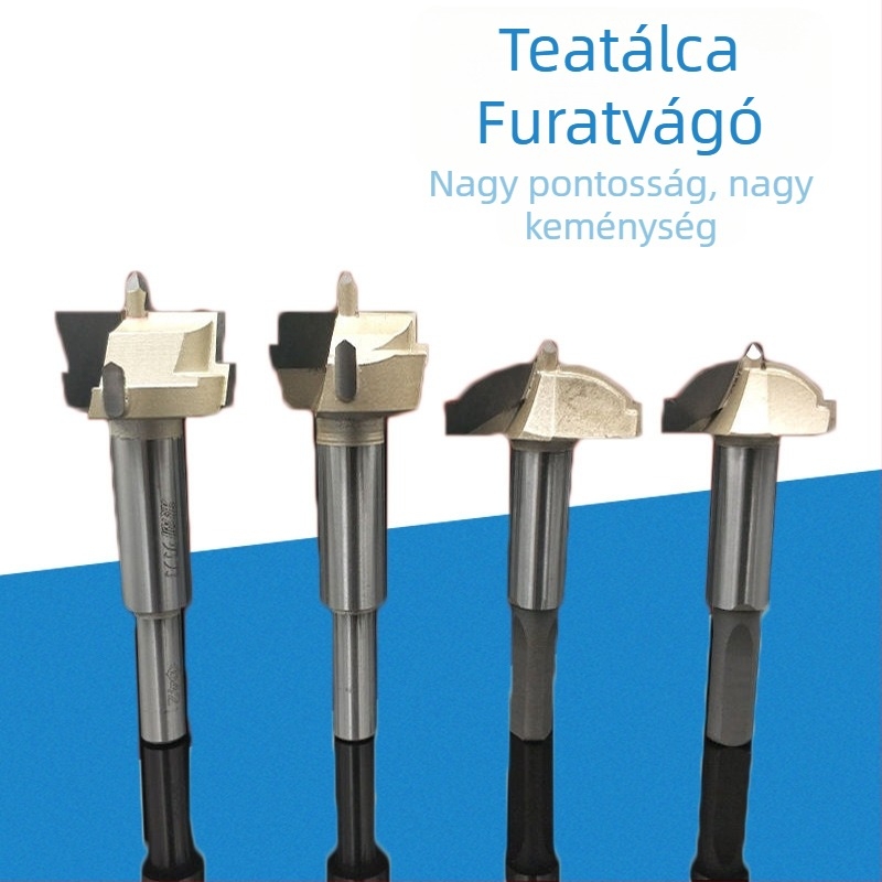 Fafaragáshoz és faragáshoz használható lyuknyitó fúró – elektromos fúrókiegészítő teásasztalhoz és teás tálhoz