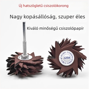 Hatszögletű csiszolópapír faipari használatra, rendkívül tartós csiszolófelület mahagóni bútorok polírozásához