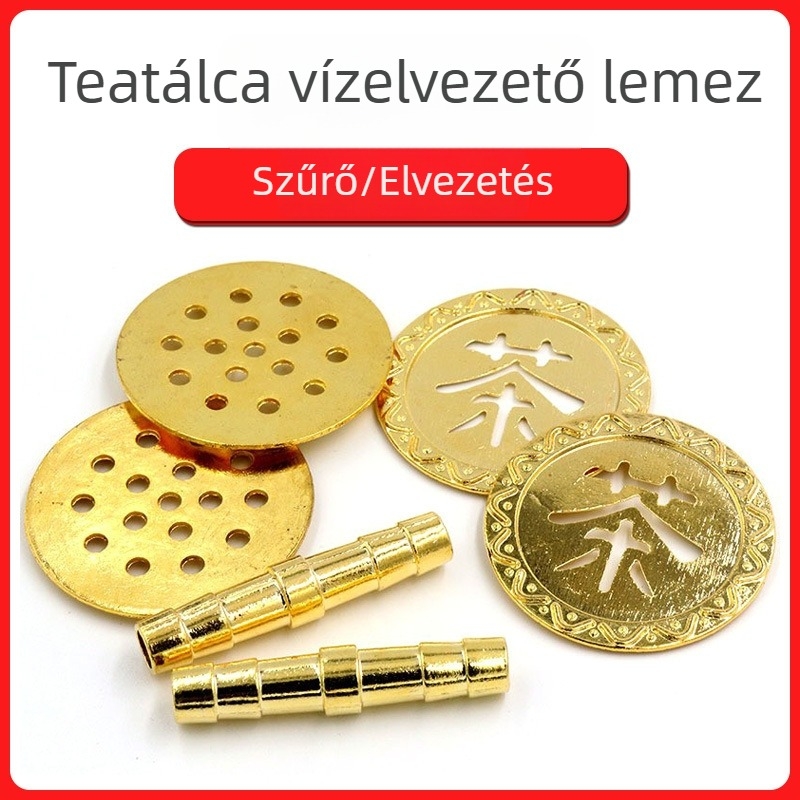 Rézcső és rézlemez teás tálcához és gyökeresen faragott teás asztalhoz – alkatrészek